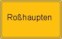 Ortsschild von Roßhaupten