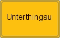 Ortsschild von Unterthingau