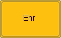 Ortsschild von Ehr