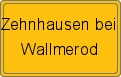 Ortsschild von Zehnhausen bei Wallmerod