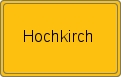 Ortsschild von Hochkirch