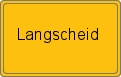 Ortsschild von Langscheid