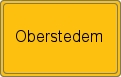 Ortsschild von Oberstedem