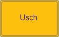 Ortsschild von Usch