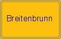 Ortsschild von Breitenbrunn