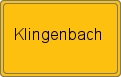 Ortsschild von Klingenbach