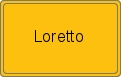 Ortsschild von Loretto