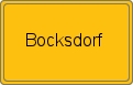 Ortsschild von Bocksdorf