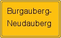 Ortsschild von Burgauberg-Neudauberg