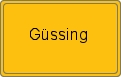 Ortsschild von Güssing