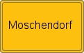 Ortsschild von Moschendorf