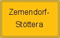 Ortsschild von Zemendorf-Stöttera