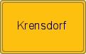 Ortsschild von Krensdorf