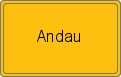 Ortsschild von Andau