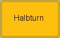 Ortsschild von Halbturn