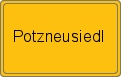 Ortsschild von Potzneusiedl