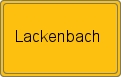 Ortsschild von Lackenbach