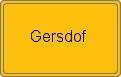 Ortsschild von Gersdof