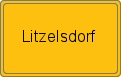 Ortsschild von Litzelsdorf