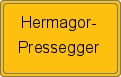 Ortsschild von Hermagor-Pressegger