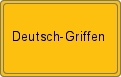 Ortsschild von Deutsch-Griffen