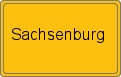 Ortsschild von Sachsenburg