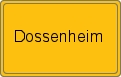 Ortsschild von Dossenheim