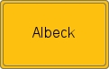 Ortsschild von Albeck
