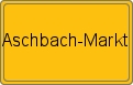 Ortsschild von Aschbach-Markt