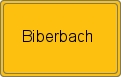 Ortsschild von Biberbach