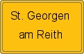 Ortsschild von St. Georgen am Reith