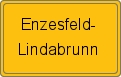 Ortsschild von Enzesfeld-Lindabrunn