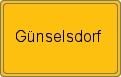 Ortsschild von Günselsdorf