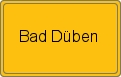 Ortsschild von Bad Düben