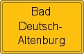 Ortsschild von Bad Deutsch-Altenburg