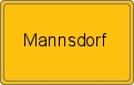 Ortsschild von Mannsdorf