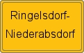 Ortsschild von Ringelsdorf-Niederabsdorf
