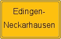 Ortsschild von Edingen-Neckarhausen