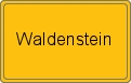 Ortsschild von Waldenstein