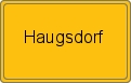 Ortsschild von Haugsdorf