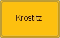 Ortsschild von Krostitz