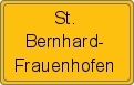 Ortsschild von St. Bernhard-Frauenhofen