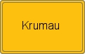 Ortsschild von Krumau