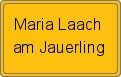 Ortsschild von Maria Laach am Jauerling