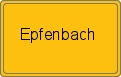 Ortsschild von Epfenbach