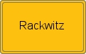 Ortsschild von Rackwitz