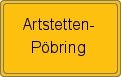 Ortsschild von Artstetten-Pöbring