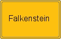 Ortsschild von Falkenstein
