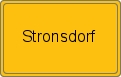 Ortsschild von Stronsdorf