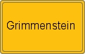 Ortsschild von Grimmenstein